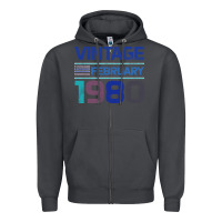 Smoke Vintage February 1980 Zipper Hoodie - Bettercallsaul