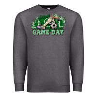 Charcoal Heather Game day soccer Premium Sweatshirt - HowdyJamesFarm