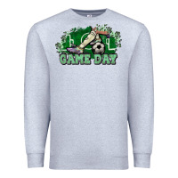 Heather Grey Game day soccer Premium Sweatshirt - HowdyJamesFarm