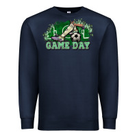 Navy Game day soccer Premium Sweatshirt - HowdyJamesFarm