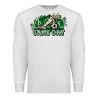 Oatmeal Heather Game day soccer Premium Sweatshirt - HowdyJamesFarm