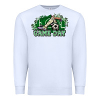White Game day soccer Premium Sweatshirt - HowdyJamesFarm