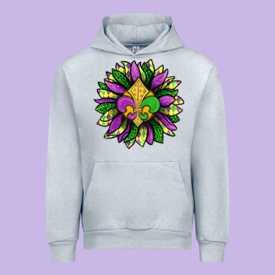 Mardi Gras Sunflower Urban Hoodie Designed By Bundleandbundleshop