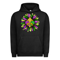 Pigment Black Mardi Gras Sunflower Urban Hoodie - BundleAndBundleShop
