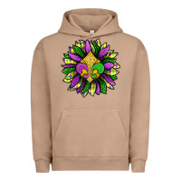 Pigment Burro Mardi Gras Sunflower Urban Hoodie - BundleAndBundleShop