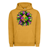 Pigment Peanut Butter Mardi Gras Sunflower Urban Hoodie - BundleAndBundleShop