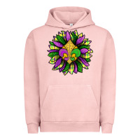 Pigment Salmon Mardi Gras Sunflower Urban Hoodie - BundleAndBundleShop