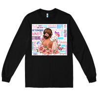 Black positive affirmations girl Long Sleeve Tee - MaliasSmallBusiness