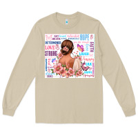 Mushroom positive affirmations girl Long Sleeve Tee - MaliasSmallBusiness