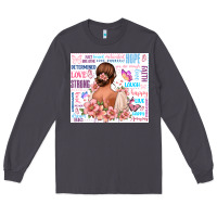 Smoke positive affirmations girl Long Sleeve Tee - MaliasSmallBusiness