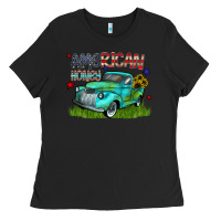 Black american honey Ladies Tee - CowhideDigitalArt