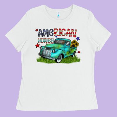 American Honey Ladies Tee Designed By Cowhidedigitalart