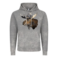 Cloud Rock moose buck deer head Vintage Hoodie - LillyAllenDesigns