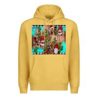Antique Gold ho ho ho gnome Premium Hoodie - JahusDesignShop