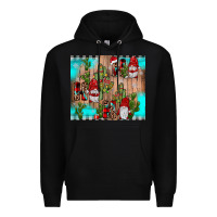 Black ho ho ho gnome Premium Hoodie - JahusDesignShop