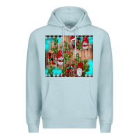 Blue Mist ho ho ho gnome Premium Hoodie - JahusDesignShop