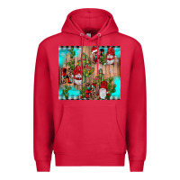 Cardinal ho ho ho gnome Premium Hoodie - JahusDesignShop