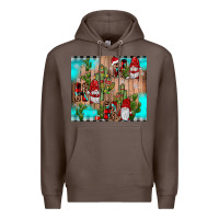 Coffee ho ho ho gnome Premium Hoodie - JahusDesignShop