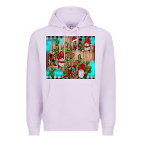 Lilac ho ho ho gnome Premium Hoodie - JahusDesignShop