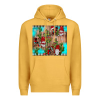 Mustard ho ho ho gnome Premium Hoodie - JahusDesignShop