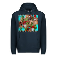 Navy ho ho ho gnome Premium Hoodie - JahusDesignShop