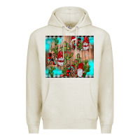 Oatmeal Heather ho ho ho gnome Premium Hoodie - JahusDesignShop