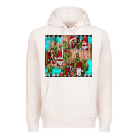 Pale Pink ho ho ho gnome Premium Hoodie - JahusDesignShop