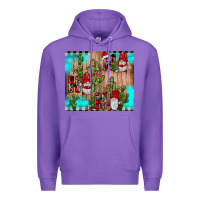 Purple ho ho ho gnome Premium Hoodie - JahusDesignShop
