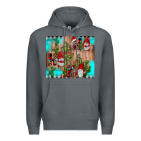 Rock ho ho ho gnome Premium Hoodie - JahusDesignShop