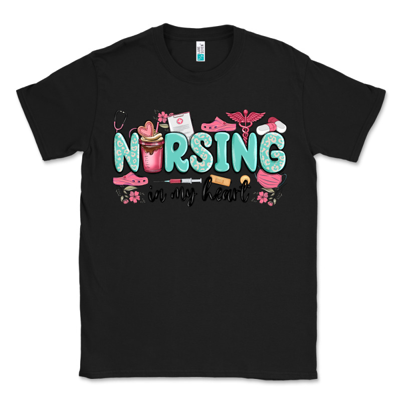 Nursing In My Heart Classic Tee by MaliasSmallBusiness | Teevron