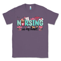 Lavender nursing in my heart Classic Tee - MaliasSmallBusiness