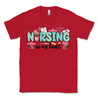 Red nursing in my heart Classic Tee - MaliasSmallBusiness