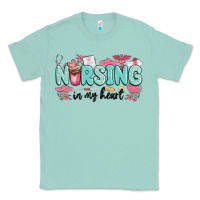 Seafoam nursing in my heart Classic Tee - MaliasSmallBusiness