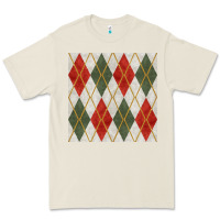 Bone christmas diamond plaid seamless pattern Premium Tee - BundleAndBundleShop