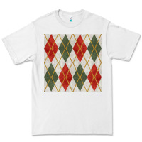 White christmas diamond plaid seamless pattern Premium Tee - BundleAndBundleShop