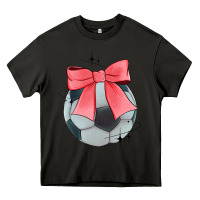 Asphalt coquette soccer bow Heavy Core Tee - JahusDesignShop