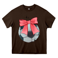 Coquette Soccer Bow Heavy Core Tee | Teevron