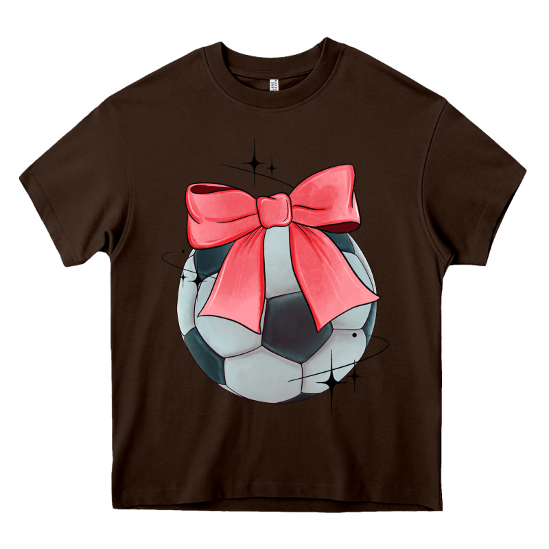 Coquette Soccer Bow Heavy Core Tee by JahusDesignShop | Teevron