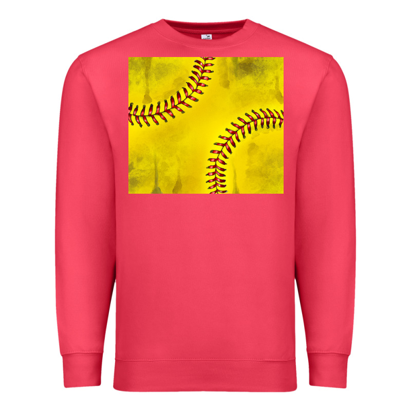 Distressed Softball Pattern Premium Sweatshirt by TumblerDesignByShophia | Teevron