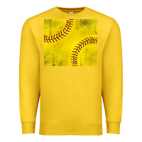 Lemon distressed softball pattern Premium Sweatshirt - TumblerDesignByShophia