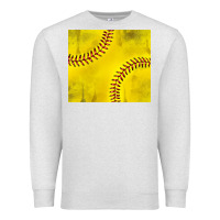 Oatmeal Heather distressed softball pattern Premium Sweatshirt - TumblerDesignByShophia