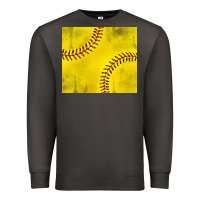 Smoke distressed softball pattern Premium Sweatshirt - TumblerDesignByShophia