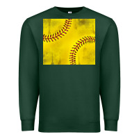 Sports Green distressed softball pattern Premium Sweatshirt - TumblerDesignByShophia