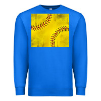 True Royal distressed softball pattern Premium Sweatshirt - TumblerDesignByShophia