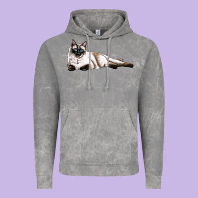 Siamese Vintage Hoodie Designed By Lillyallendesigns
