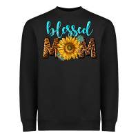 Black blessed mom with sunflower Heavyweight Sweatshirt - NancyCooperArtShop
