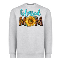 Blessed Mom With Sunflower Heavyweight Sweatshirt | Teevron