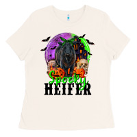 Bone spooky heifer black angus Ladies Tee - RanaPortraitStore