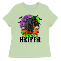 Matcha spooky heifer black angus Ladies Tee - RanaPortraitStore