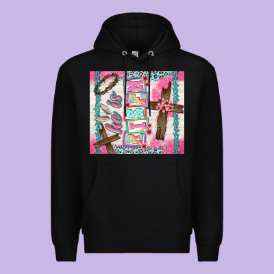 He Is Risen Premium Hoodie Designed By Tumblerdesignbyshophia